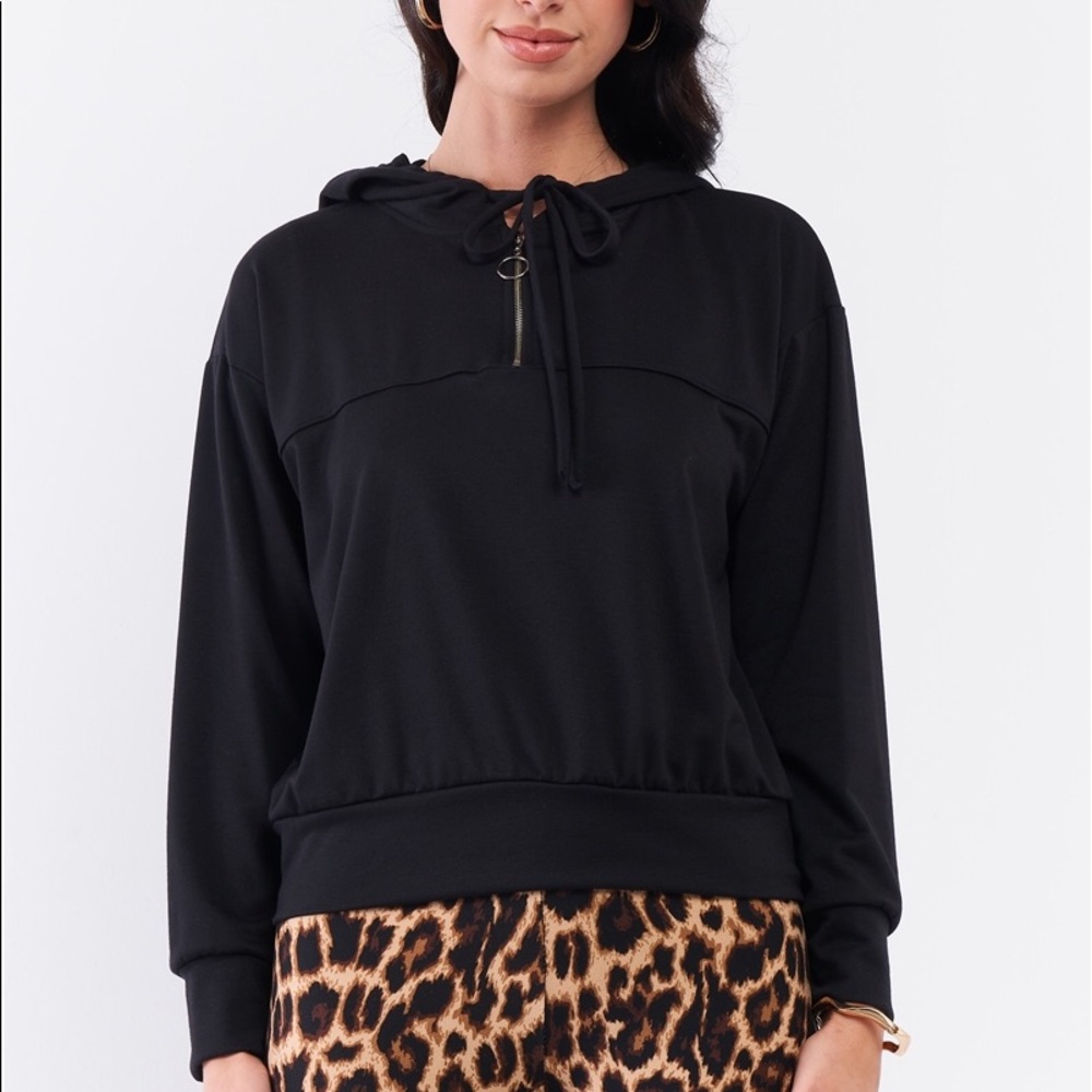Black Hooded Sweatshirt